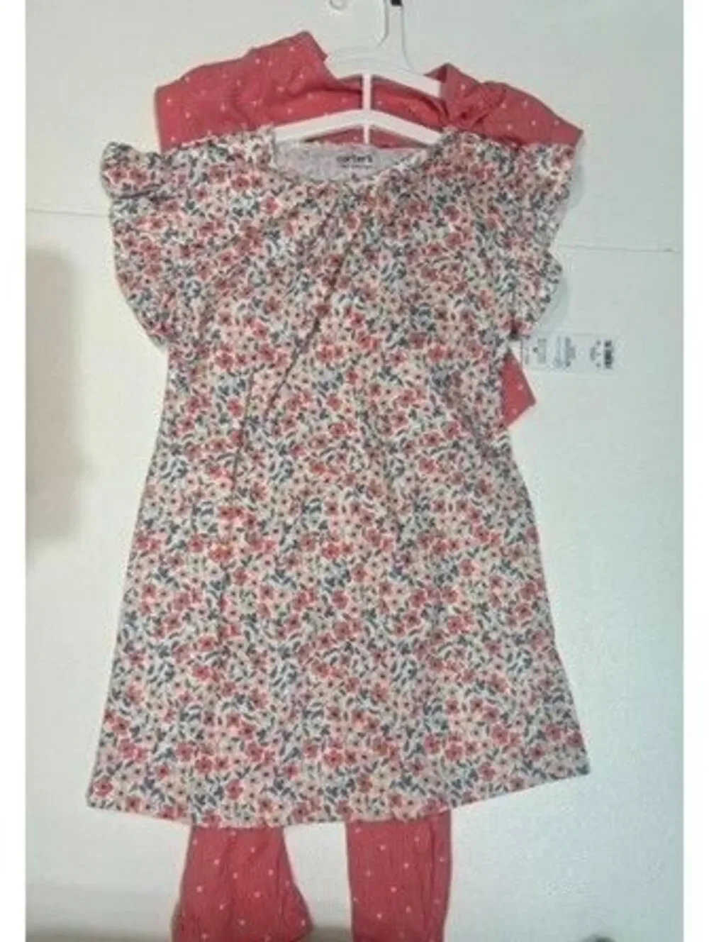 Carter's 3 Piece - 3T set of sundress and matching short sleeve outfit - NWT